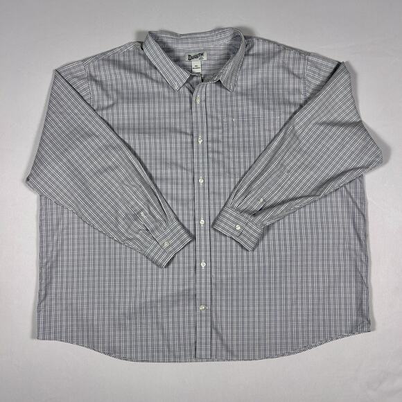 Tartan Plaid Relaxed Cotton Long Sleeve Button Shirt Duluth Trading Men’s 4XL - Picture 1 of 6